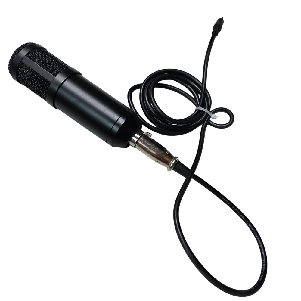 Professional Condenser Microphone Black XLR to 3.5mm Jack Low Noise Cable Mic G3